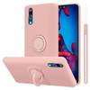 Cadorabo Hülle für Huawei P20 Schutz Hülle in Rosa Handyhülle TPU Etui Case Cover