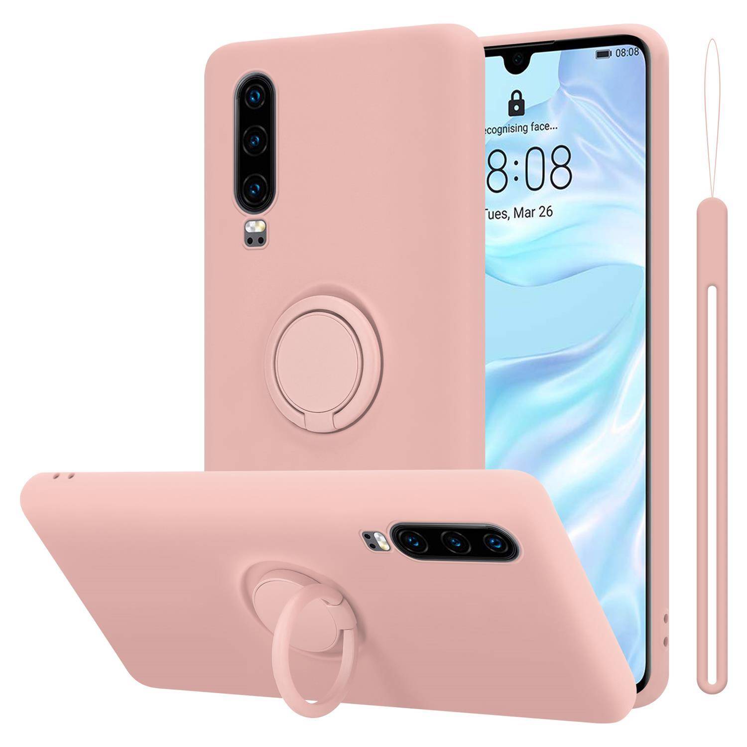 Cadorabo Hülle für Huawei P30 Schutz Hülle in Rosa Handyhülle TPU Etui Case Cover-0