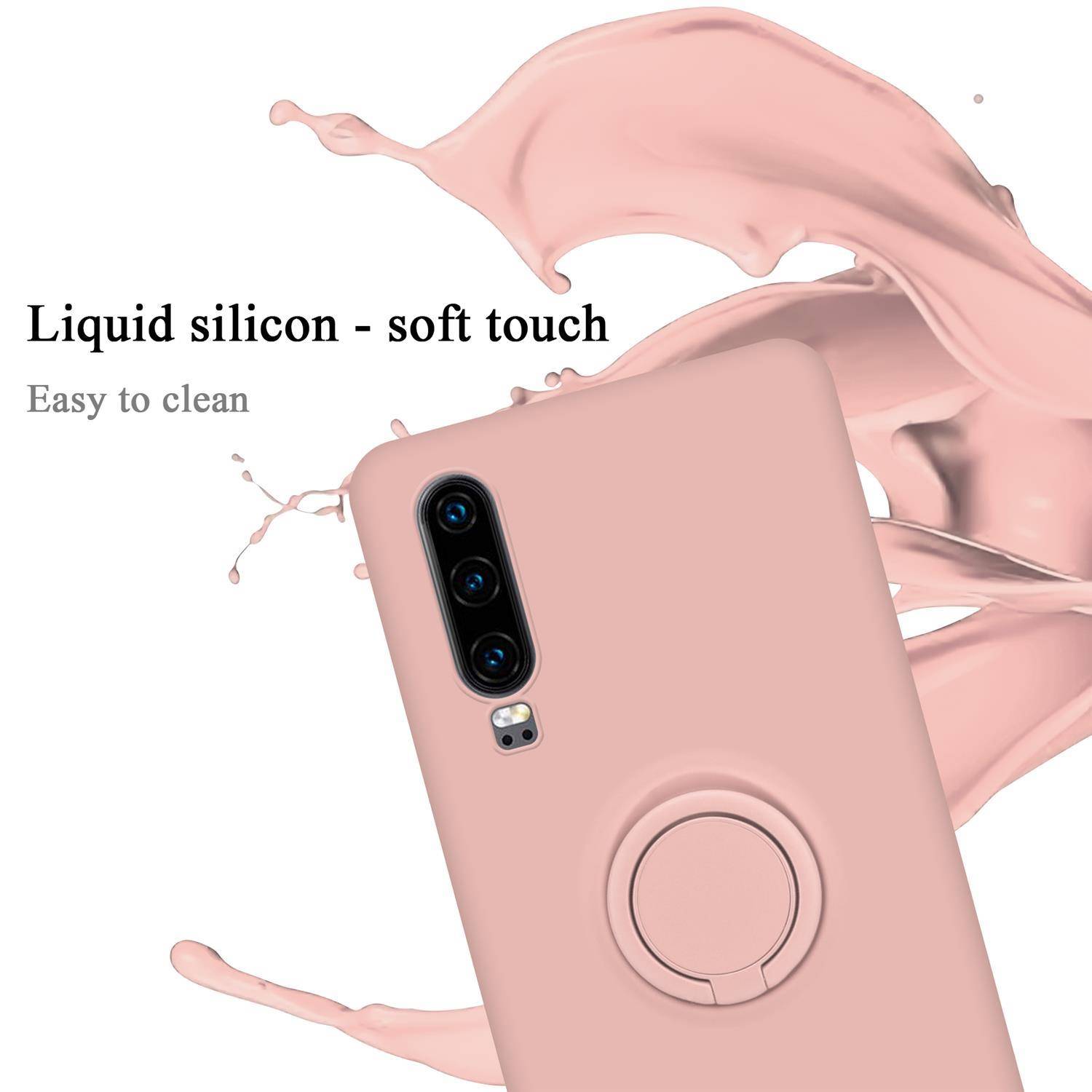 Cadorabo Hülle für Huawei P30 Schutz Hülle in Rosa Handyhülle TPU Etui Case Cover-2