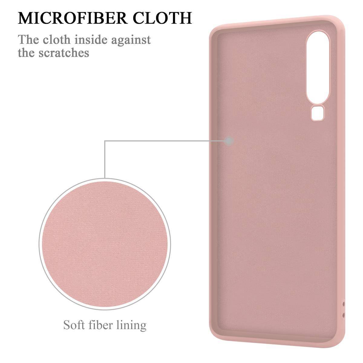 Cadorabo Hülle für Huawei P30 Schutz Hülle in Rosa Handyhülle TPU Etui Case Cover-4