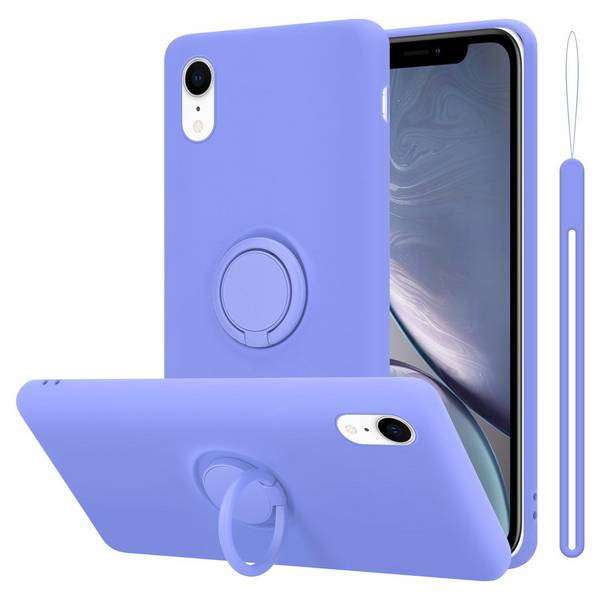 Cadorabo Hülle für Apple iPhone XR Schutz Hülle in Lila Handyhülle TPU Etui Case Cover