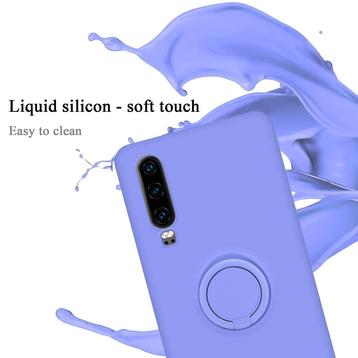 Cadorabo Hülle für Huawei P30 Schutz Hülle in Lila Handyhülle TPU Etui Case Cover-2
