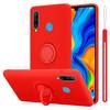 Cadorabo Hülle für Huawei P30 LITE Schutz Hülle in Rot Handyhülle TPU Etui Case Cover