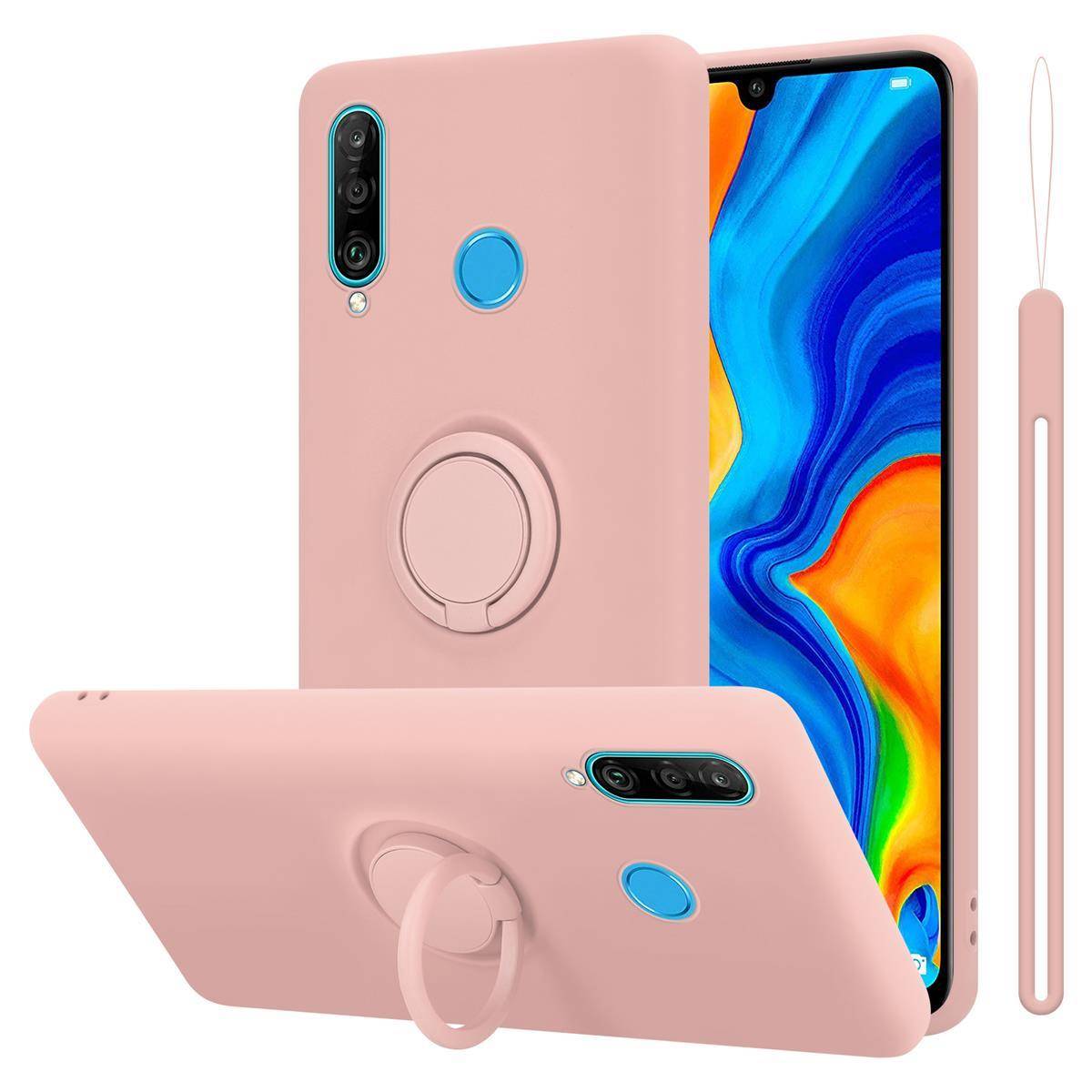 Cadorabo Hülle für Huawei P30 LITE Schutz Hülle in Rosa Handyhülle TPU Etui Case Cover-0