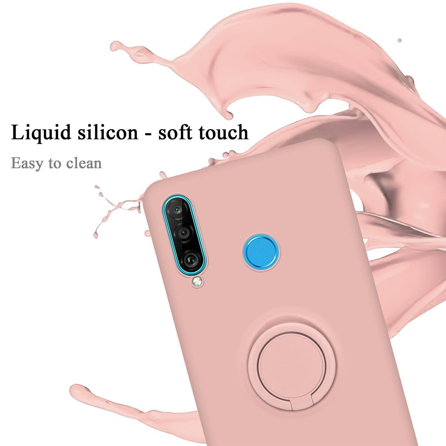 Cadorabo Hülle für Huawei P30 LITE Schutz Hülle in Rosa Handyhülle TPU Etui Case Cover-2