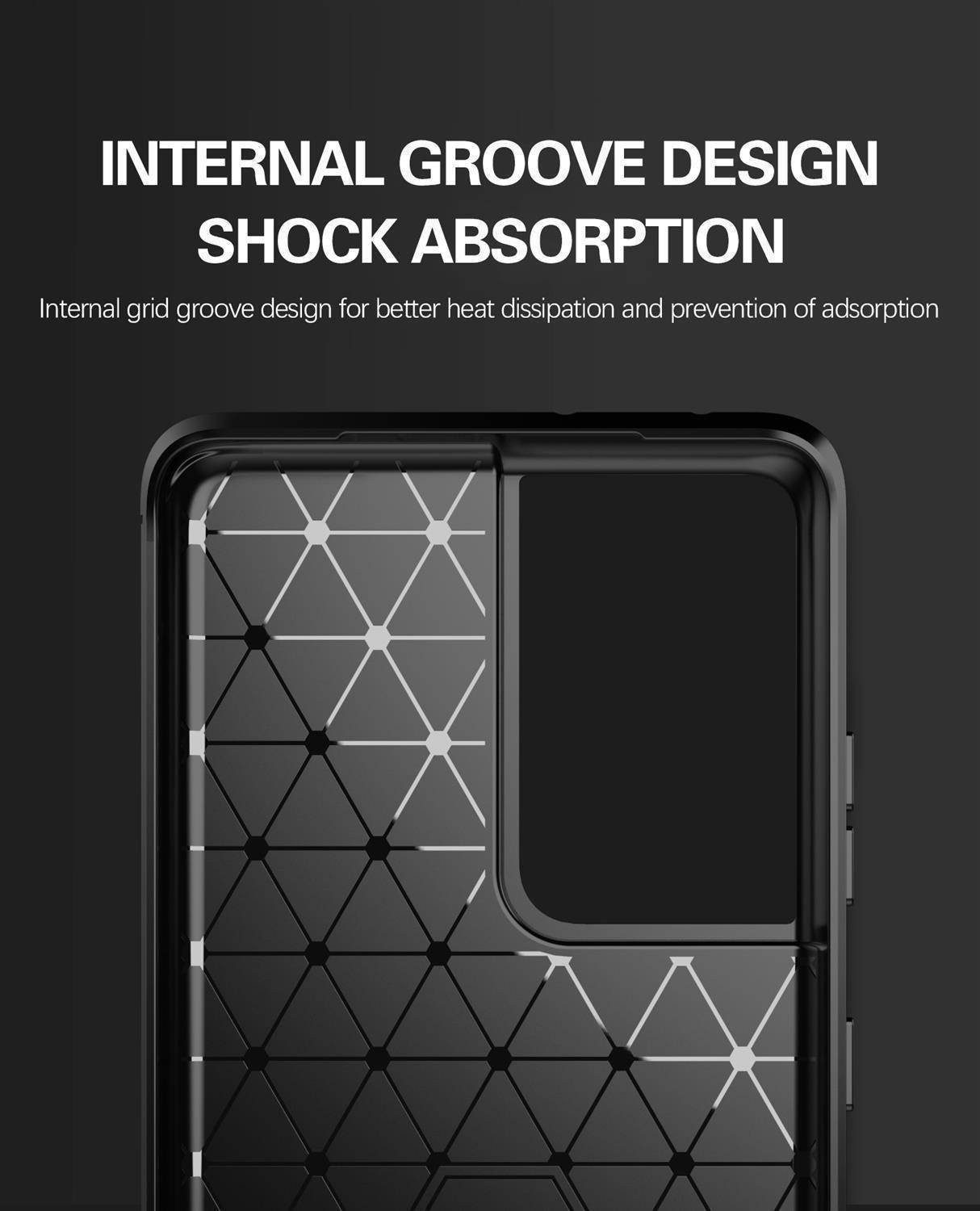 Cadorabo Hülle für Samsung Galaxy S21 ULTRA in Blau Schutzhülle TPU Case Cover Etui Handyhülle-3