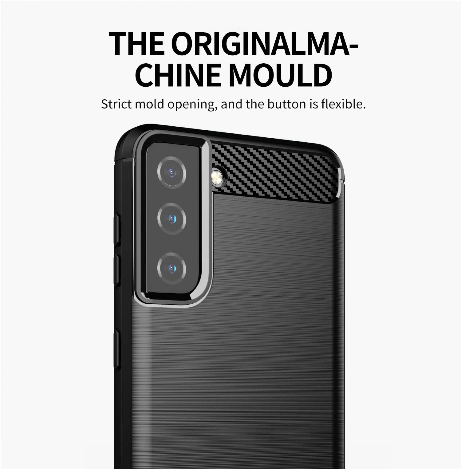 Cadorabo Hülle für Samsung Galaxy S21 FE in Schwarz Schutzhülle TPU Case Cover Etui Handyhülle-1