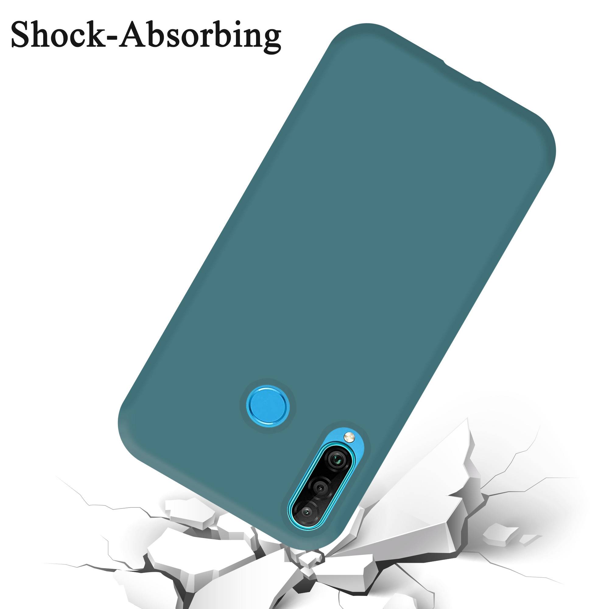 Cadorabo Schutzhülle für Huawei P30 LITE Hülle in Grün Handyhülle Case Cover TPU Etui-3