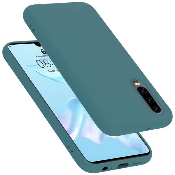Cadorabo Schutzhülle für Huawei P30 Hülle in Grün Handyhülle Case Cover TPU Etui