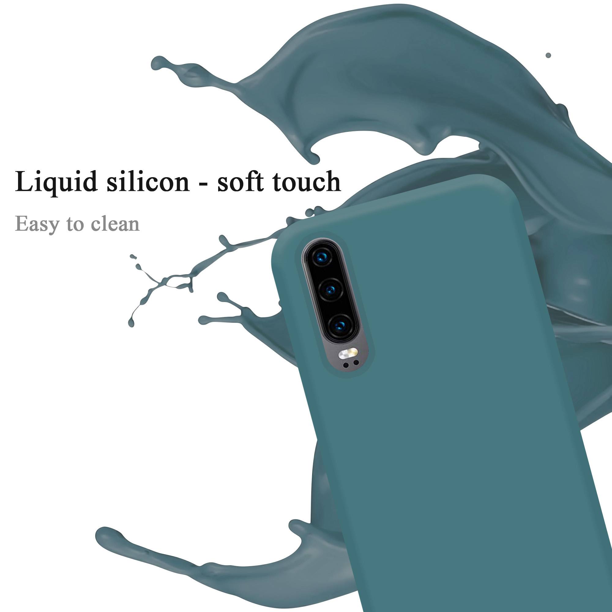 Cadorabo Schutzhülle für Huawei P30 Hülle in Grün Handyhülle Case Cover TPU Etui-2