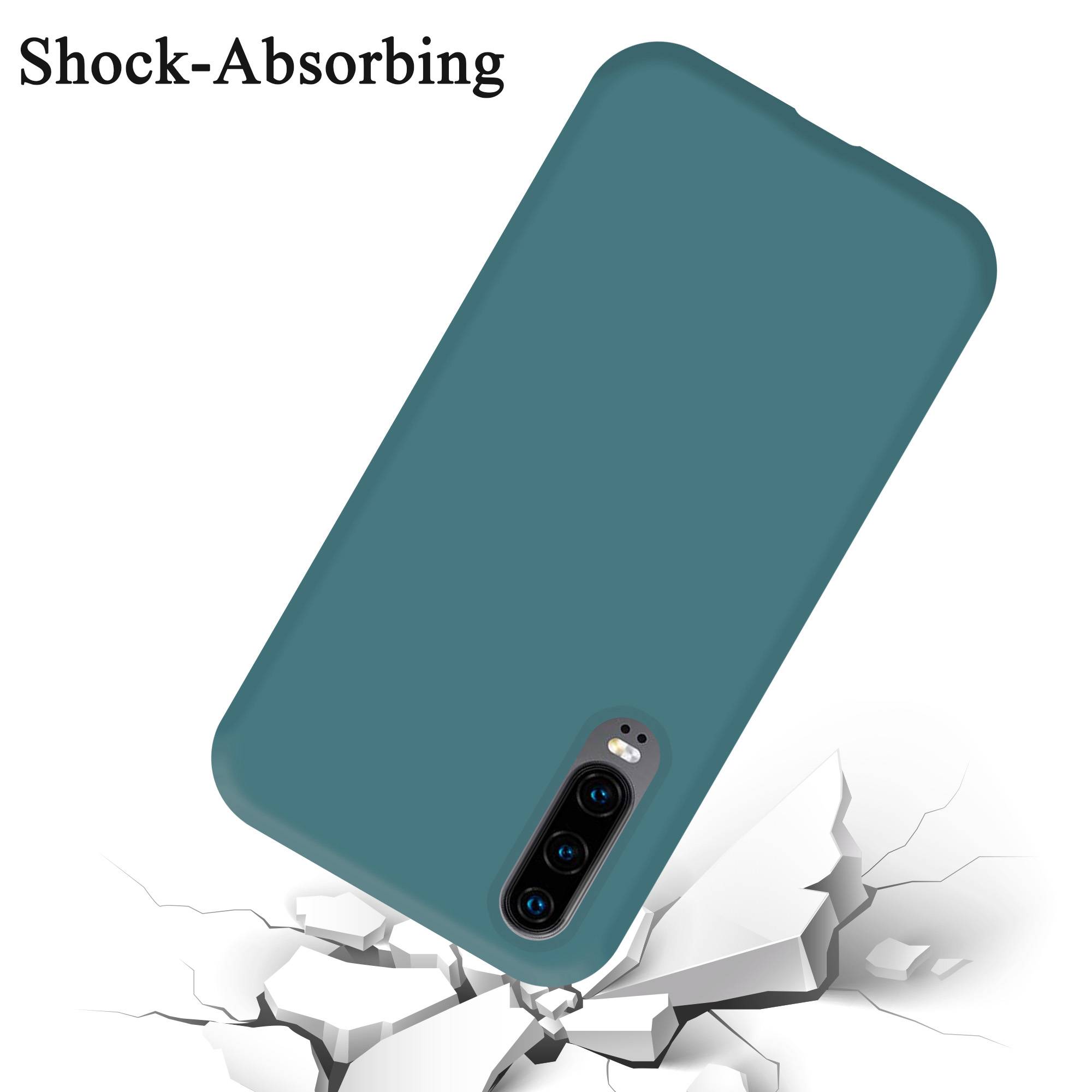 Cadorabo Schutzhülle für Huawei P30 Hülle in Grün Handyhülle Case Cover TPU Etui-3