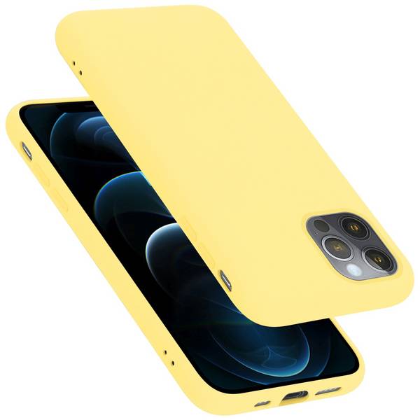 Cadorabo Schutzhülle für Apple iPhone 13 PRO MAX Hülle in Gelb Handyhülle Case Cover TPU Etui