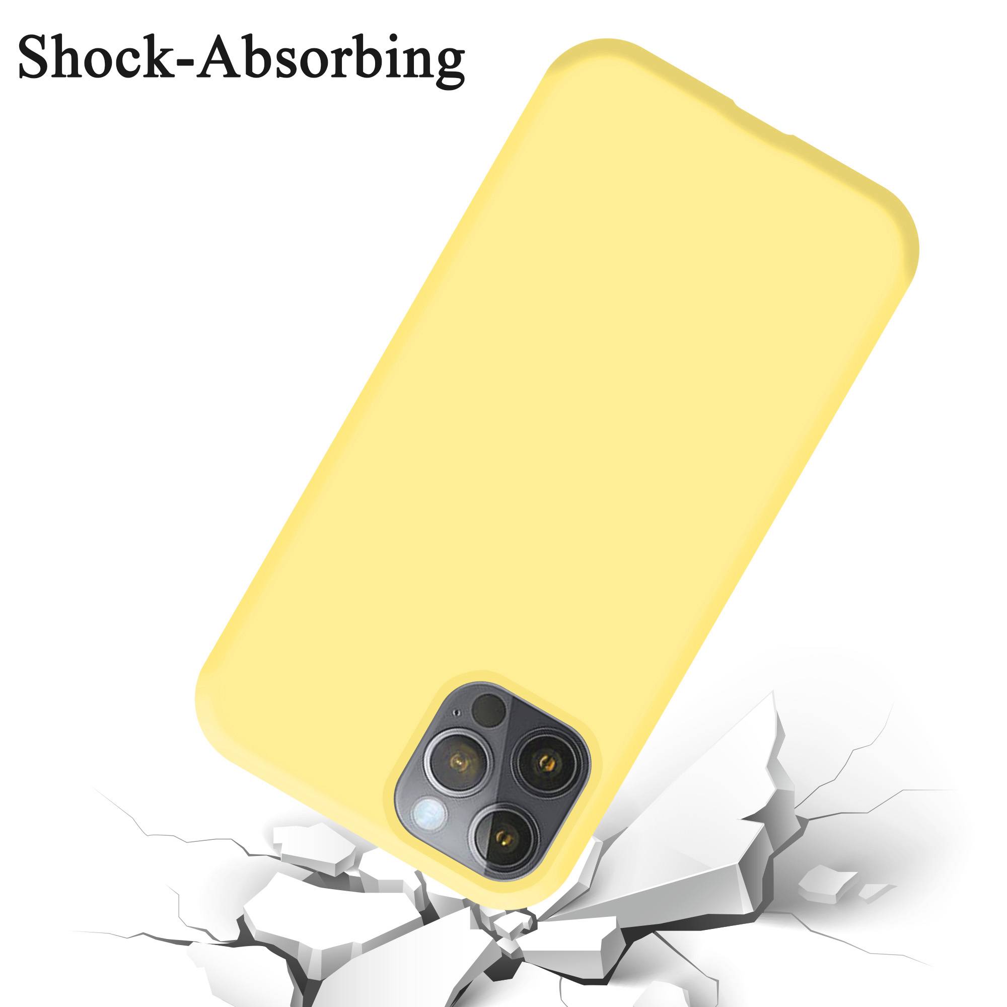 Cadorabo Schutzhülle für Apple iPhone 13 PRO MAX Hülle in Gelb Handyhülle Case Cover TPU Etui-2