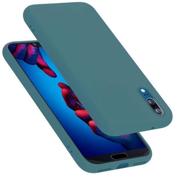 Cadorabo Schutzhülle für Huawei P20 Hülle in Grün Handyhülle Case Cover TPU Etui