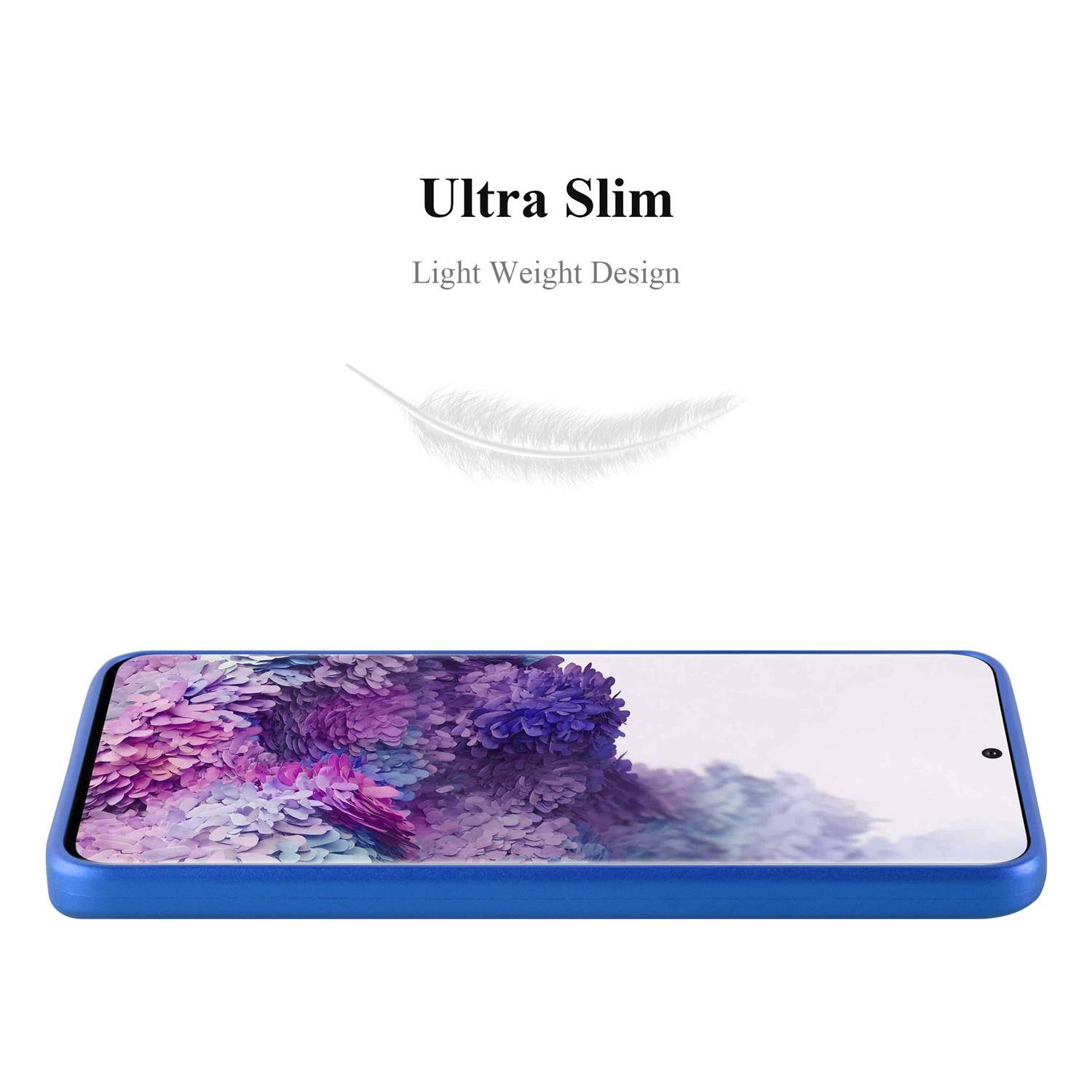 Cadorabo Schutzhülle für Samsung Galaxy S20 Hülle in Blau Handyhülle TPU Silikon Etui Cover Case-2