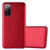 Cadorabo Schutzhülle für Samsung Galaxy S20 FE Hülle in Rot Handyhülle TPU Silikon Etui Cover Case