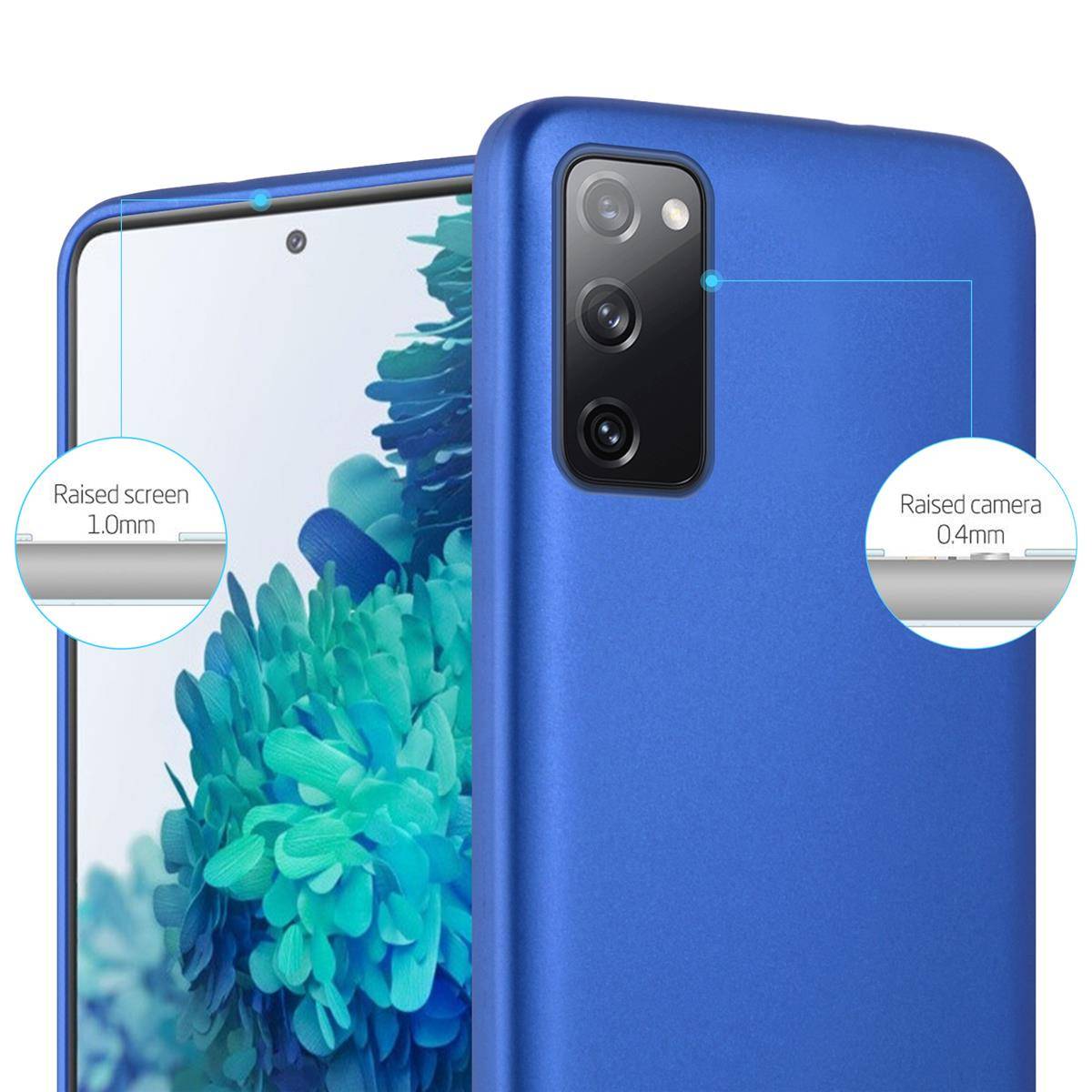 Cadorabo Schutzhülle für Samsung Galaxy S20 FE Hülle in Blau Handyhülle TPU Silikon Etui Cover Case-4