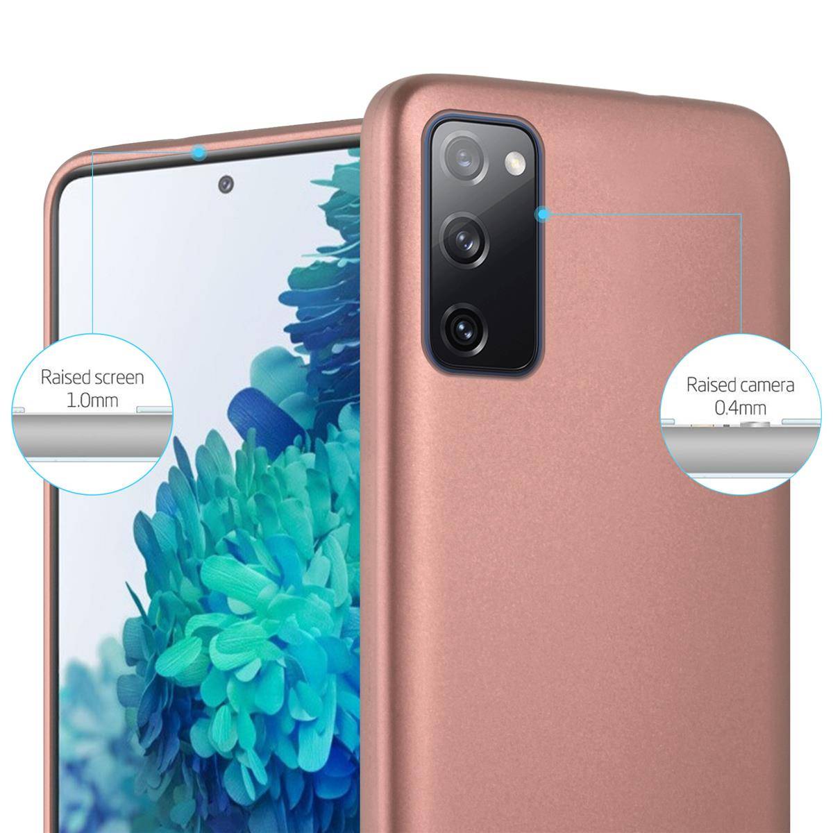 Cadorabo Schutzhülle für Samsung Galaxy S20 FE Hülle in Rosa Handyhülle TPU Silikon Etui Cover Case-4