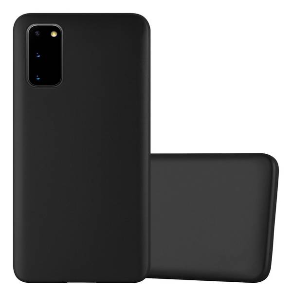 Cadorabo Schutzhülle für Samsung Galaxy S20 Hülle in Schwarz Handyhülle TPU Silikon Etui Cover Case