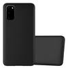 Cadorabo Schutzhülle für Samsung Galaxy S20 Hülle in Schwarz Handyhülle TPU Silikon Etui Cover Case