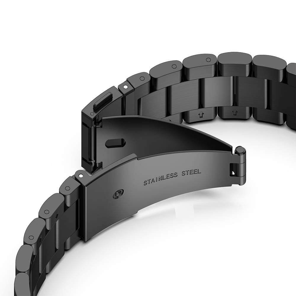 Armband 22mm für Samsung Galaxy Gear S3 / Gear 2/ Huawei Watch GT für Watch 2 Pro Ticwatch Pro Pepple Time in Schwarz-1