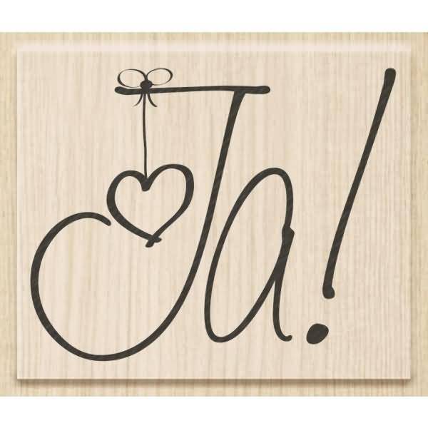 Motivstempel 'JA!' 6,4x5,3cm-0
