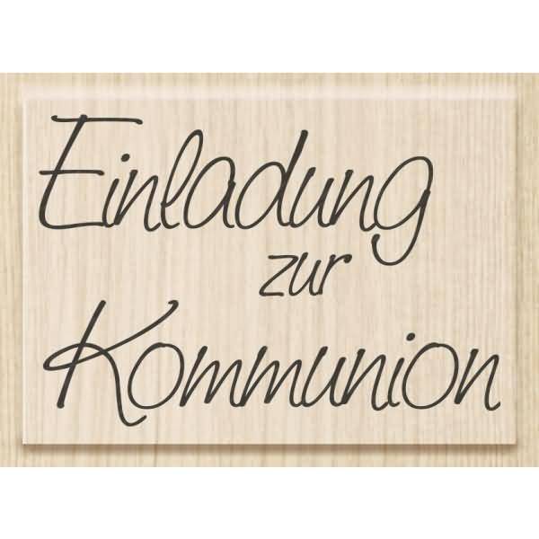 Motivstempel 'Einladung zur Konfirmation' 6,8x4,2cm-0