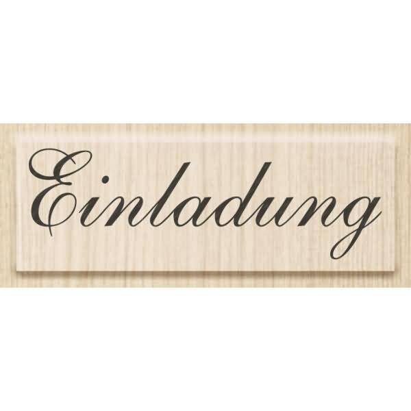 Motivstempel 'Einladung' 6,5x2cm-0