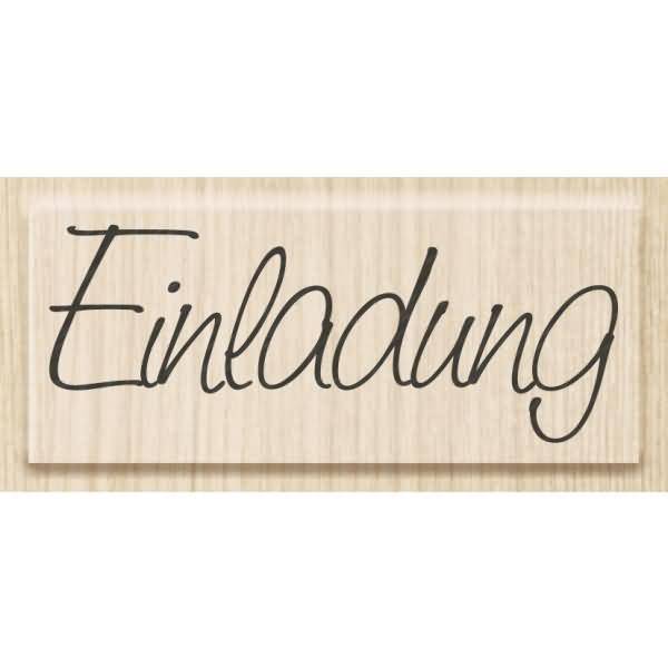 Motivstempel 'Einladung' 6x2,5cm-0