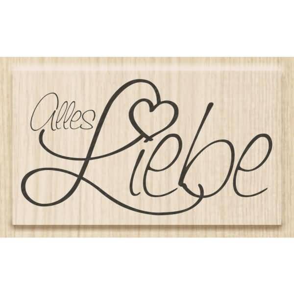 Motivstempel 'Alles Liebe' 6x3,3cm-0