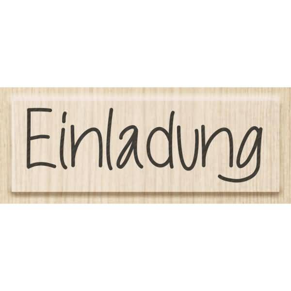 Motivstempel 'Einladung' 6,5x2cm-0