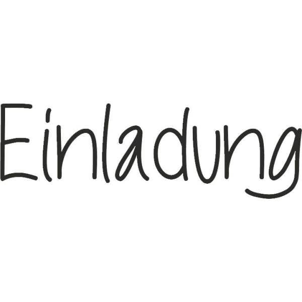 Motivstempel 'Einladung' 6,5x2cm-1