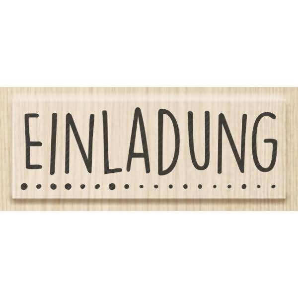 Motivstempel 'Einladung' 6,2x2cm-0