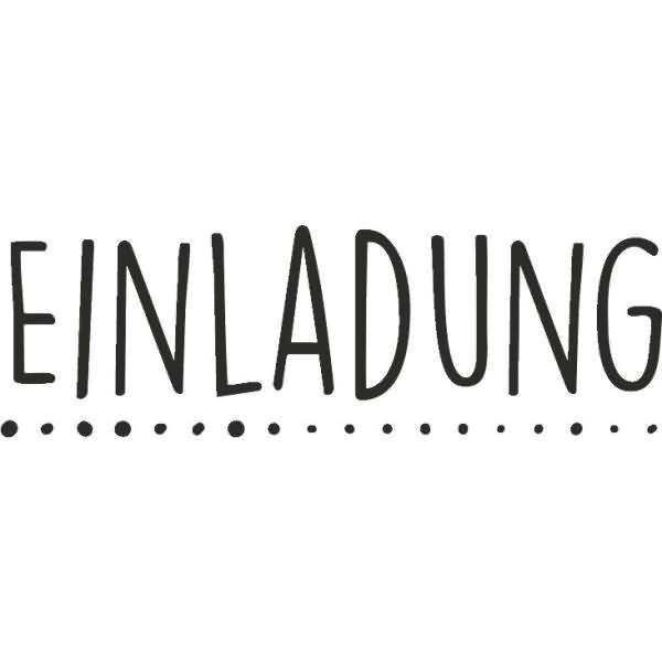 Motivstempel 'Einladung' 6,2x2cm-1