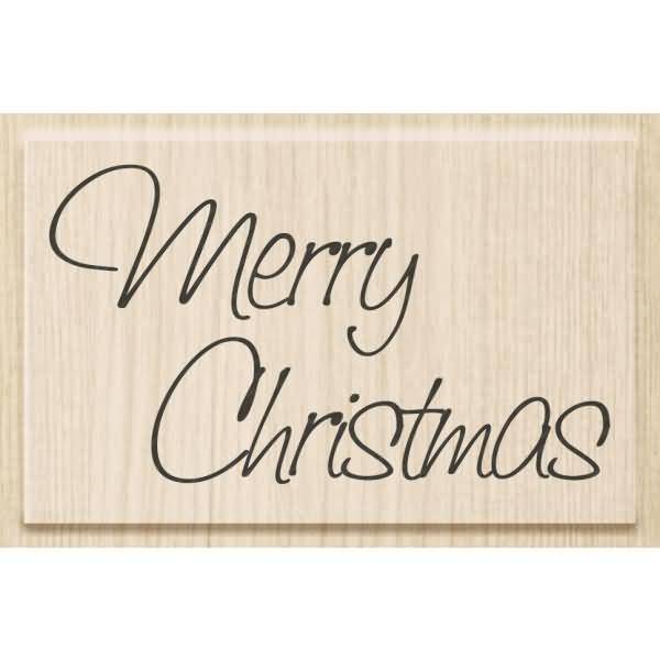 Motivstempel 'Merry Christmas' 7x4,2cm-0