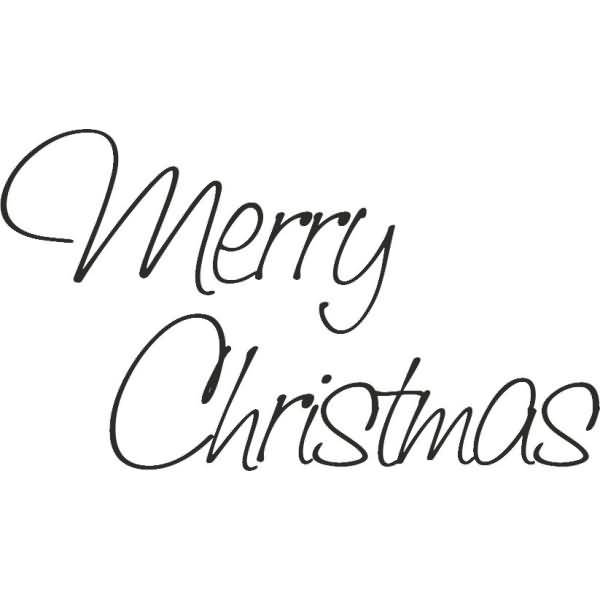 Motivstempel 'Merry Christmas' 7x4,2cm-1