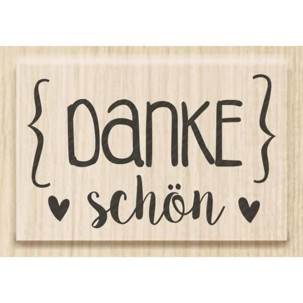 Motivstempel 'Danke schön' 4,6x2,9cm-0