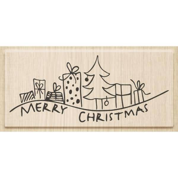Motivstempel 'Geschenke!' 9,5x4cm-0