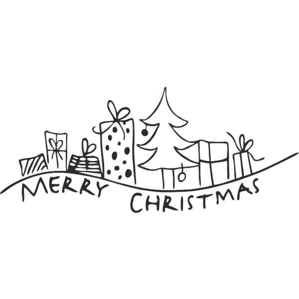 Motivstempel 'Geschenke!' 9,5x4cm-1