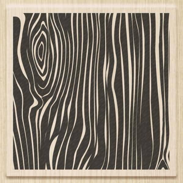 Motivstempel 'Wood' 7x7cm