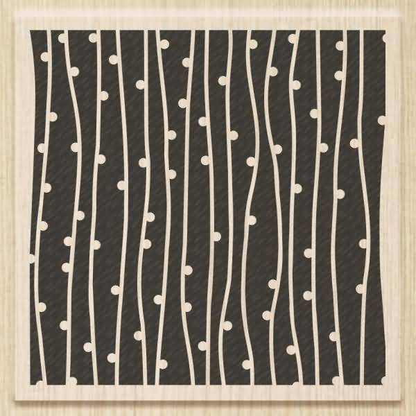 Motivstempel 'Pearls' 7x7cm