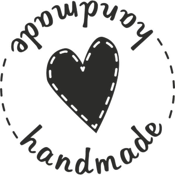 Motivstempel rund 'handmade' 3,2cm-1