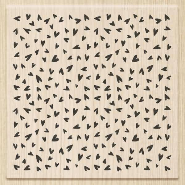 Motivstempel 'Hearts' 7x7cm-0