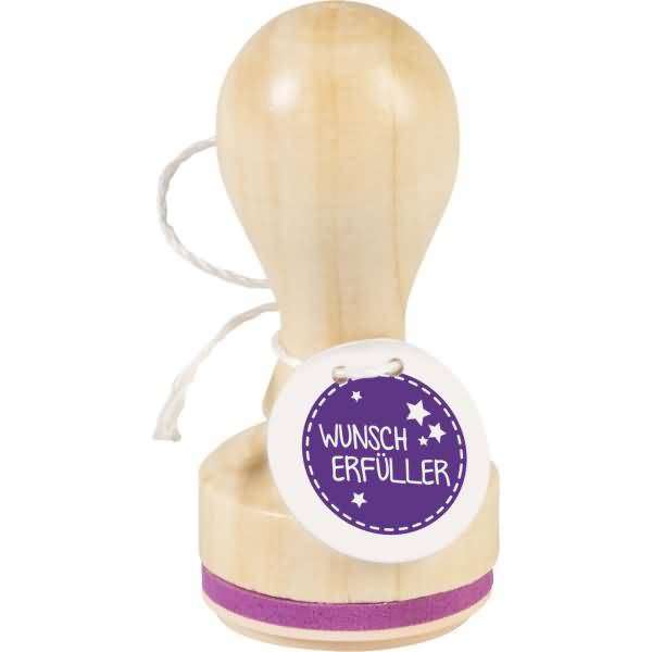 Motivstempel rund 'Wunscherfüller' 3,2cm-0