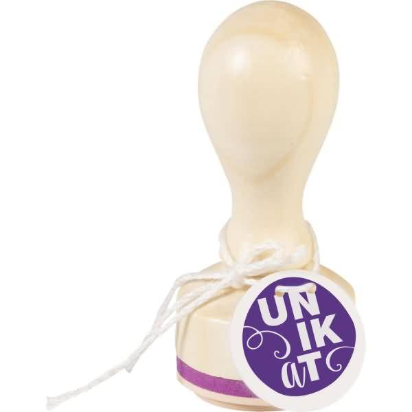 Motivstempel rund 'Unikat' 3,2cm-0