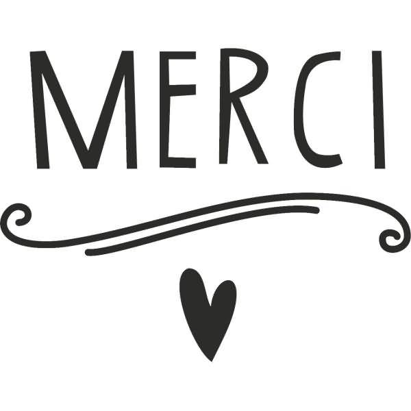 Motivstempel rund 'Merci' 3,2cm-1