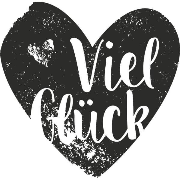 Motivstempel rund 'Viel Glück' 3,2cm-1