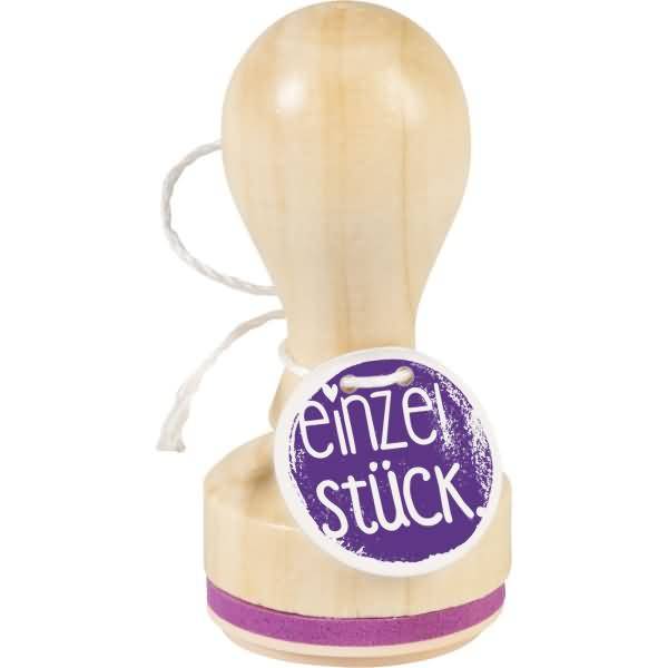 Motivstempel rund 'Einzelstück' 3,2cm-0