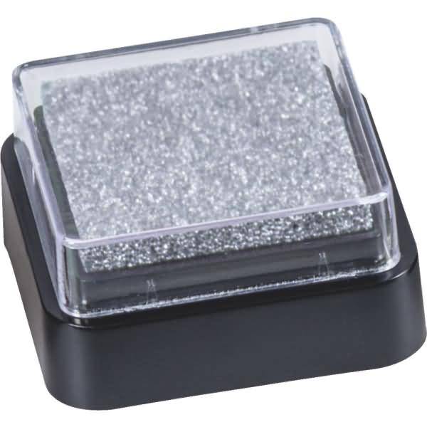 Stempelkissen Mini getränkt 3x3cm silber-0