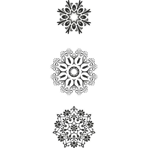 Stempel Acryl VE=3 Stück Kristalle 2-1